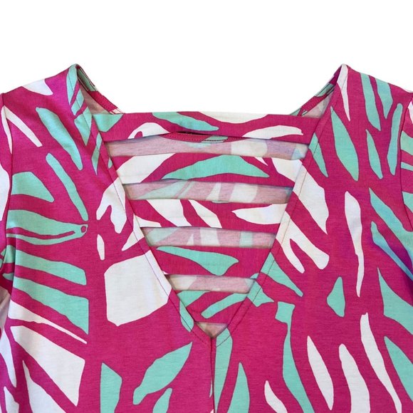 Lilly Pulitzer Ophelia Swing Dress XS Pink Papaya Player Print - Picture 5 of 7